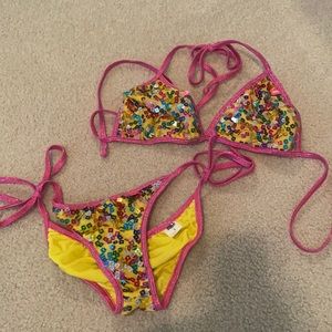 Cute sequin bikini
